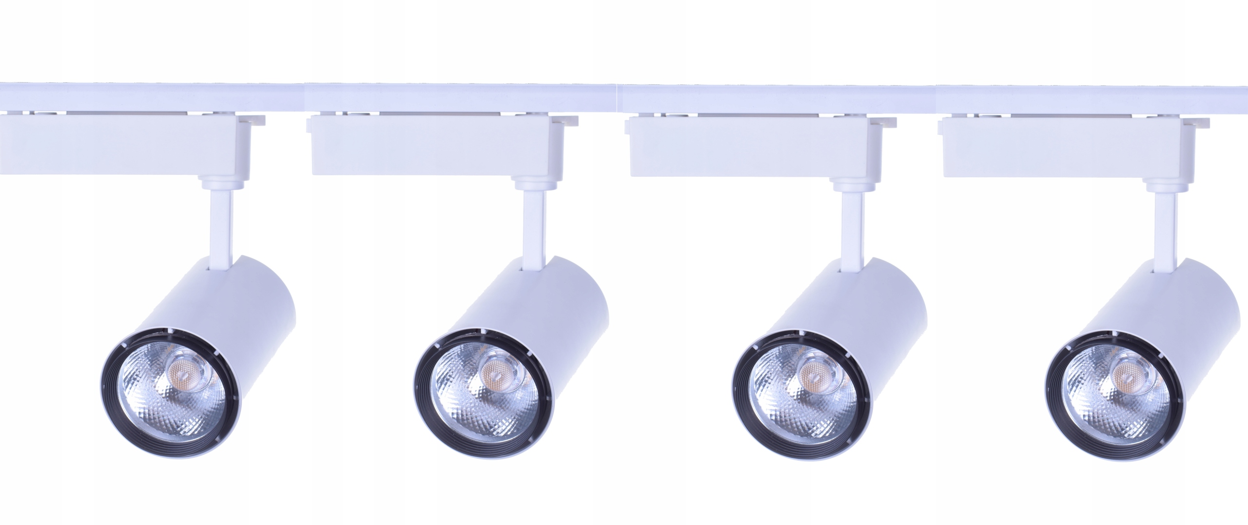 223 ZESTAW 4 reflektory LED 20W SKLEPOWE szyna 3m