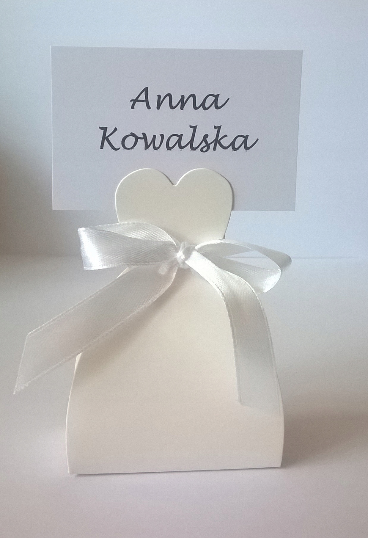 

Podziękowania dla gości pudełeczka + winietka 5szt