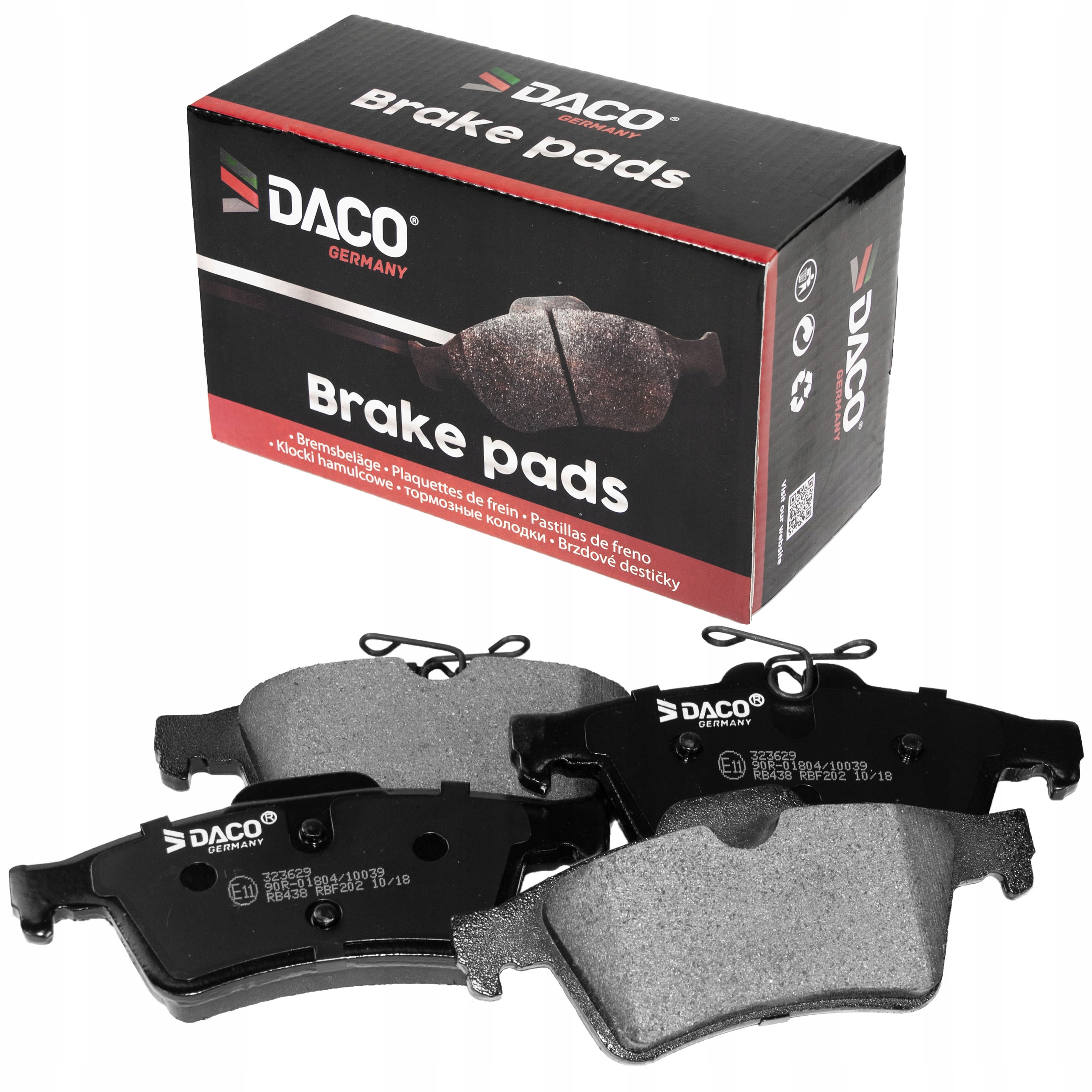 Klocki TYŁ DACO Primera P12 Signum Vectra C 508 Strona zabudowy tył