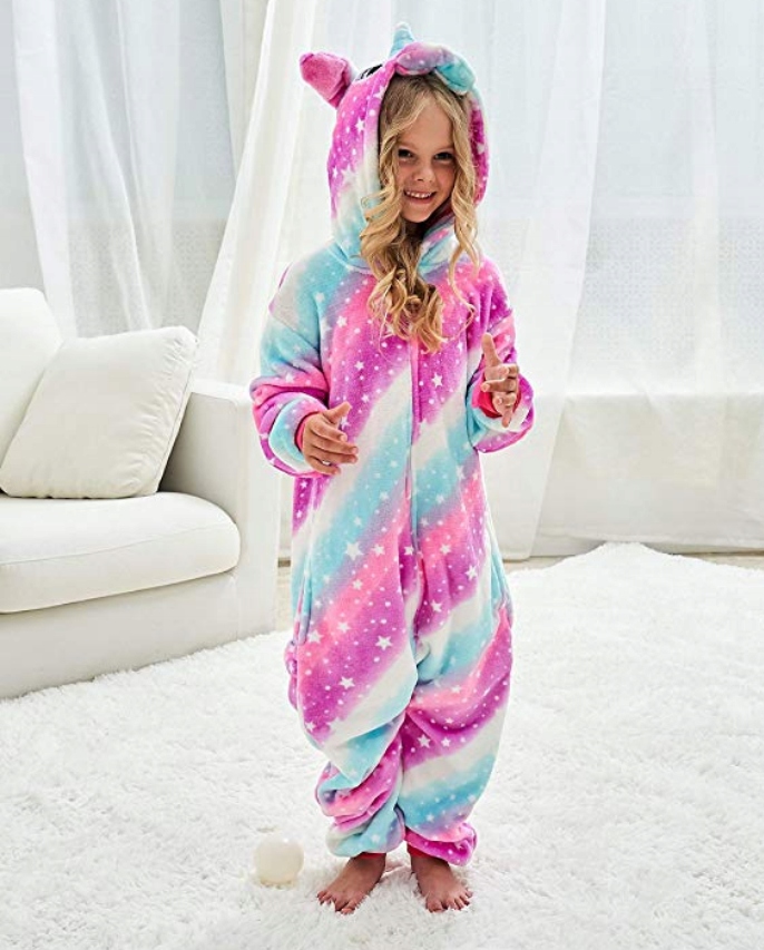 JEDNOROŻEC PIŻAMA KIGURUMI STAR GALAXY 134-140-146 Marka Inna marka