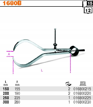 MACKI ZEWNĘTRZNE 300MM BETA 1680B/300 Marka Beta