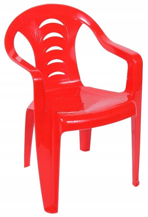 DZIECIĘCY FOTELIK DLA DZIECI KRZESŁO OGRODOWE CZERWONE
