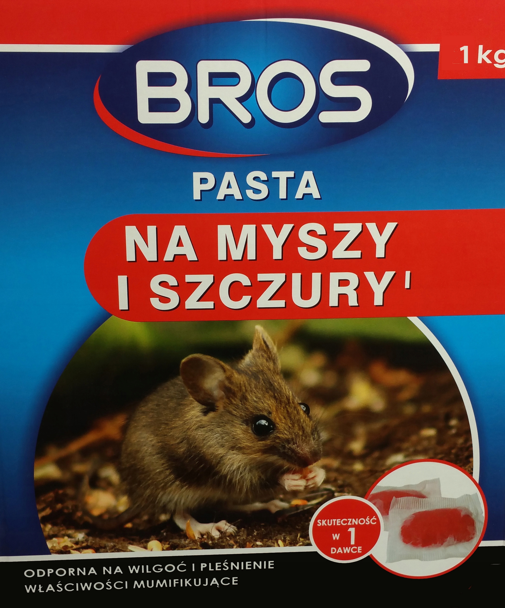 

Bros trutka miękka na myszy i szczury pasta 1kg