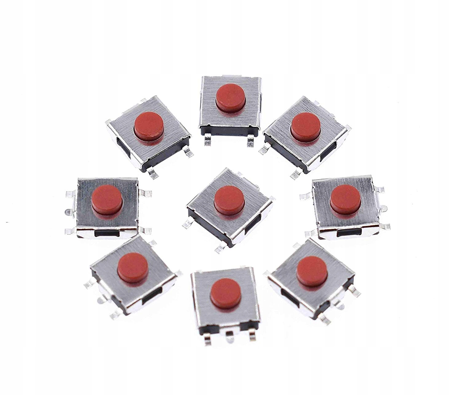 

Przycisk Microswith 6x6x3,1mm 5 Pin Smd Czerwony