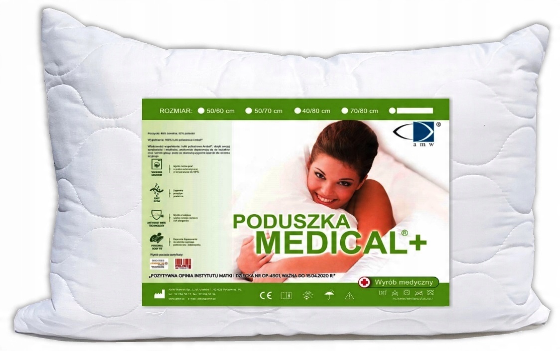 

Gruba Poduszka Medical Zamek 40X60 Dziecka 60X40