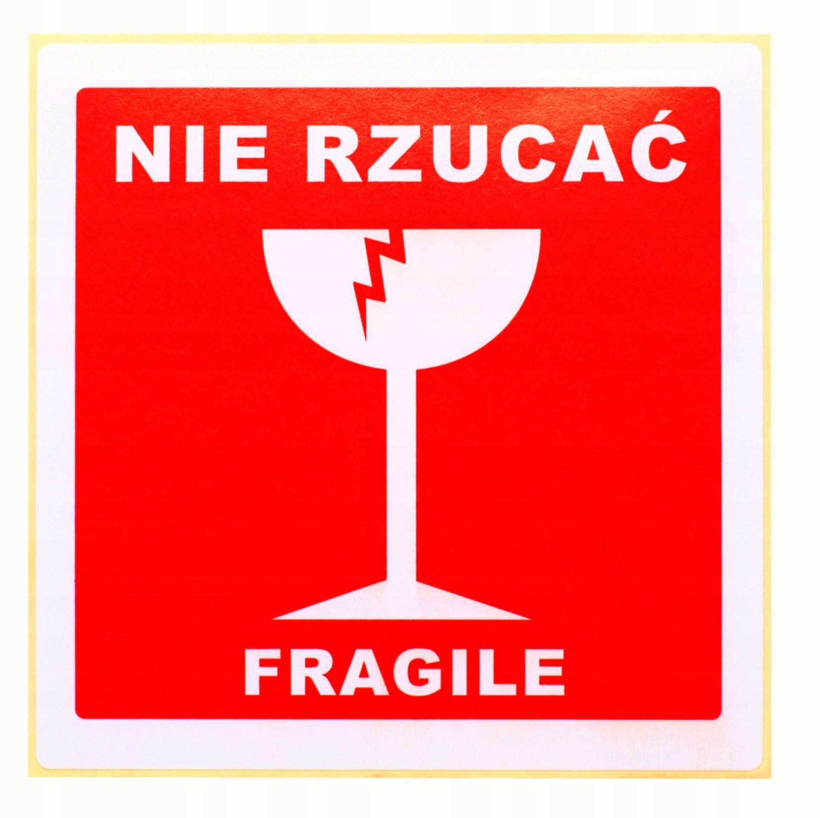 

Etykiety Naklejki Samoprzylepne nadruk Nie Rzucać