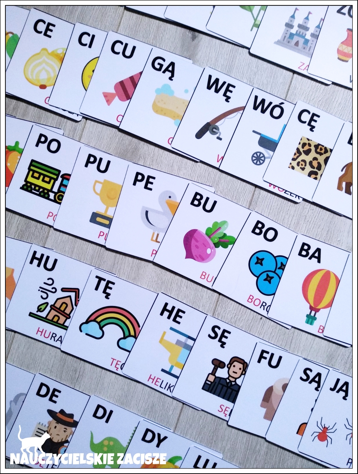 SYLABY - zestaw 129 kart | czytanie sylabowe ISBN 9785292470793