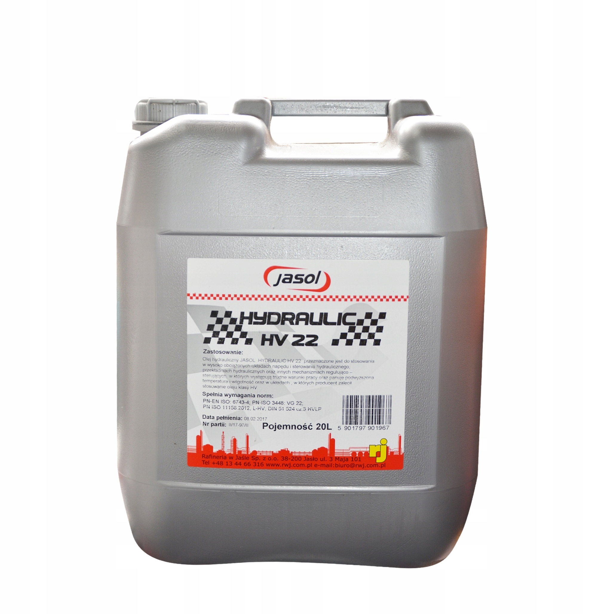 

Olej Hydrauliczny Jasol Hv 22 20 litrów