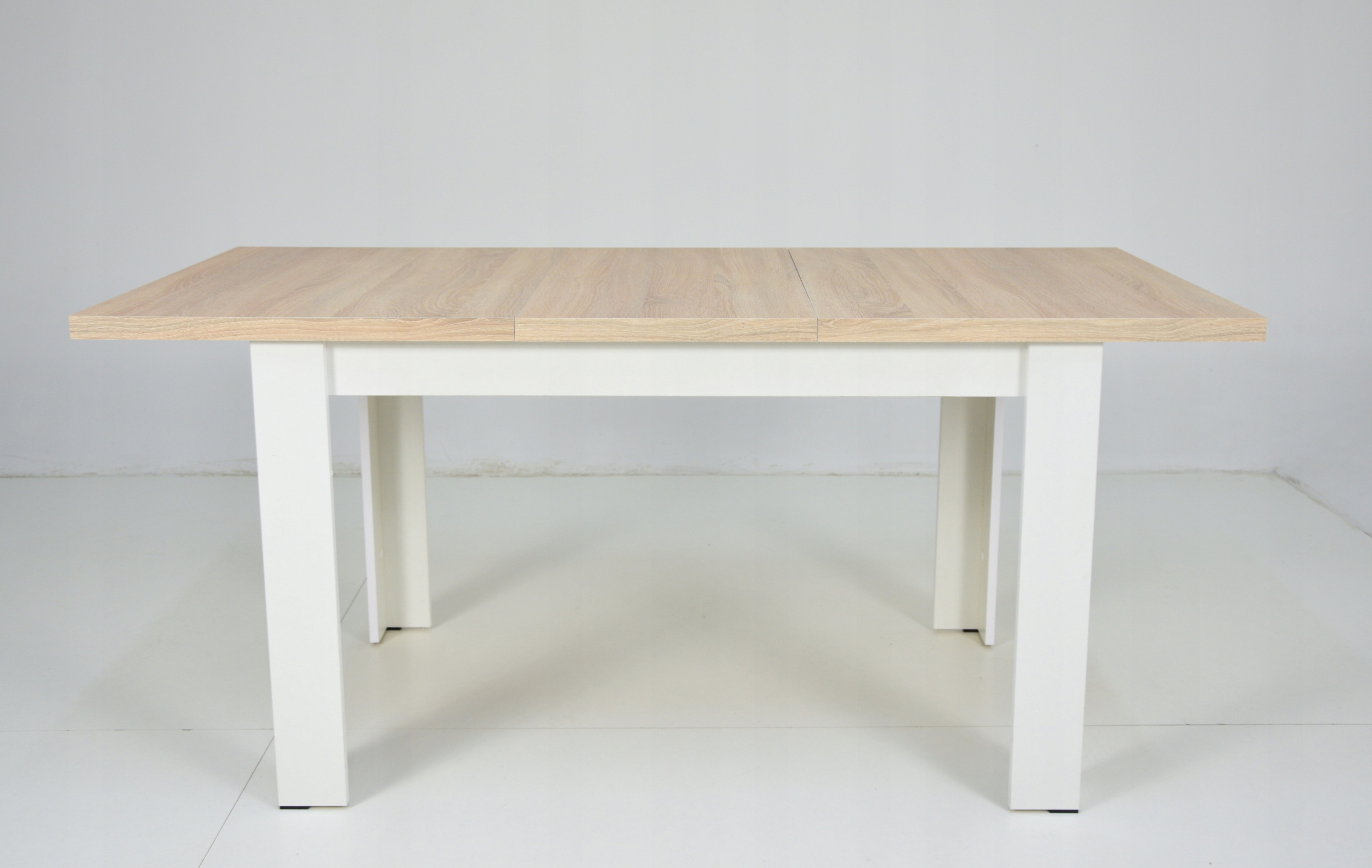 Stół rozkładany 80x120/160 cm BIAŁY SONOMA Kształt blatu prostokątny