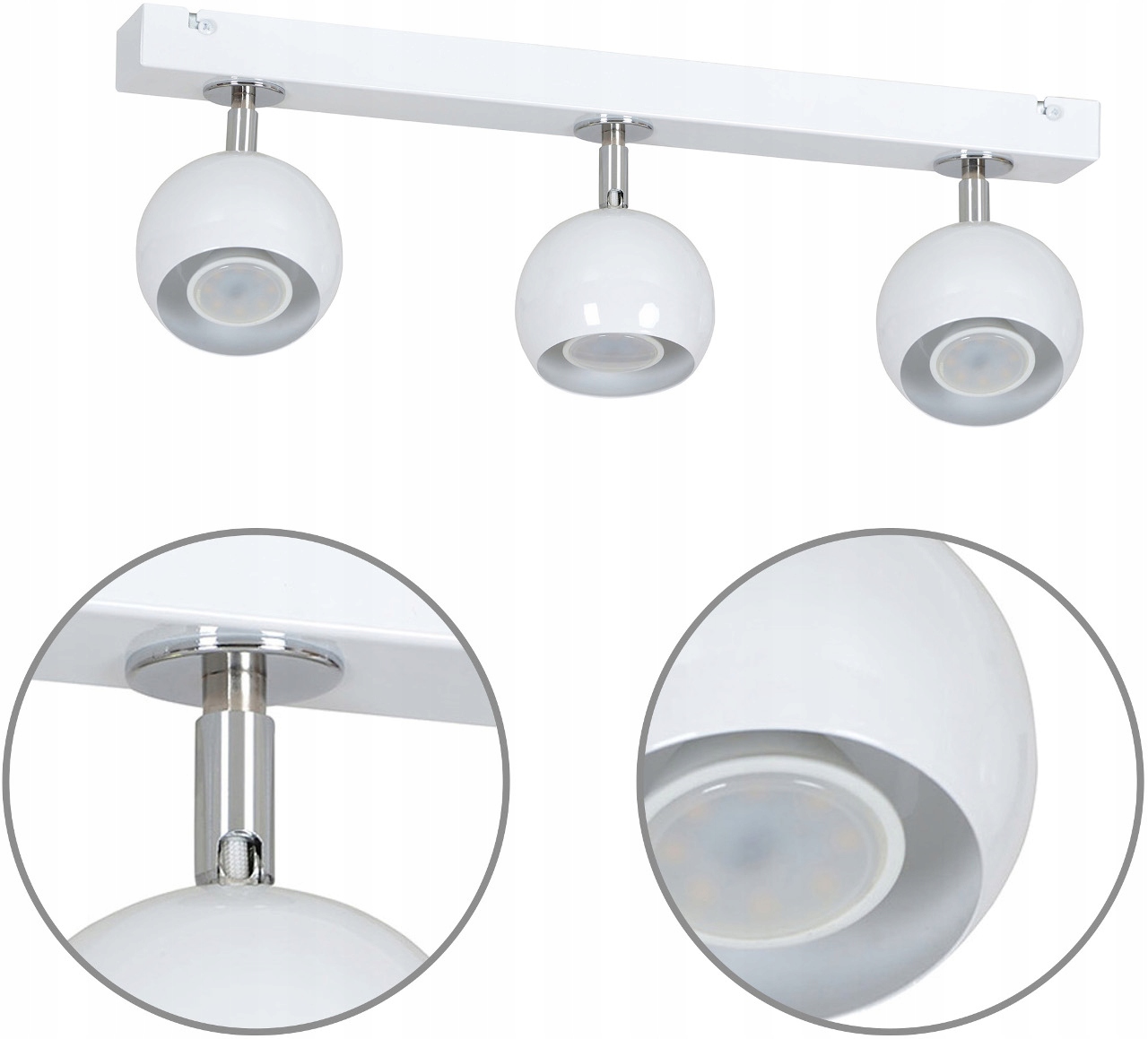 LAMPA WISZĄCA SUFITOWA KULE METALOWA PLAFON LED Marka Light Home