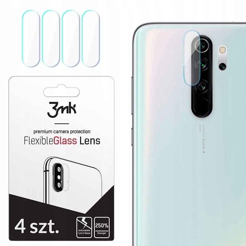 

4X3MK Szkiełko Aparat Obiektyw Do Redmi Note 8 Pro