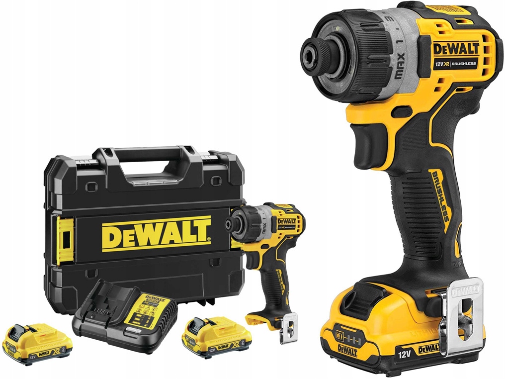 Dewalt.wkrętarka 12V 1/4" DCF601D2 8Nm 2x2.0Ah DCF601D2-QW