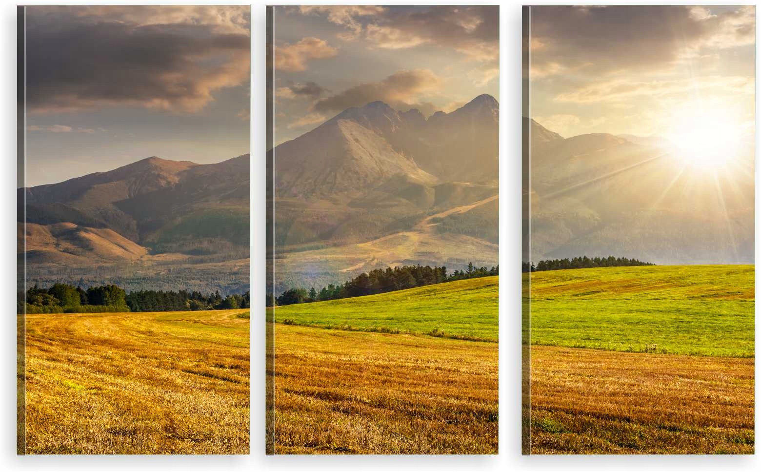 

Tryptyk Obraz Na Ścianę Widok Góry Tatry 800 Wz