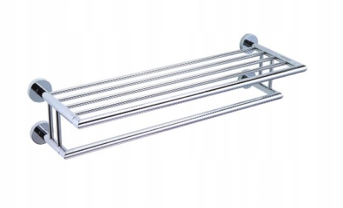 Polička Stella Classic Polička na uteráky 65,5 x 25,5 x 16 cm Chrom 07.040