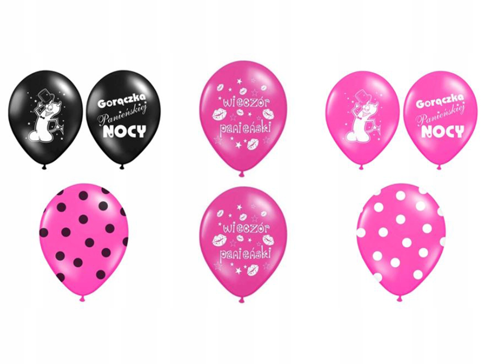 

Zestaw Balony Wieczór Panieński Aż 35cm 5 szt.