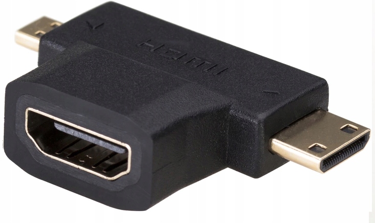 

Przejściówka 3w1 mini Hdmi - micro Hdmi -hdmi