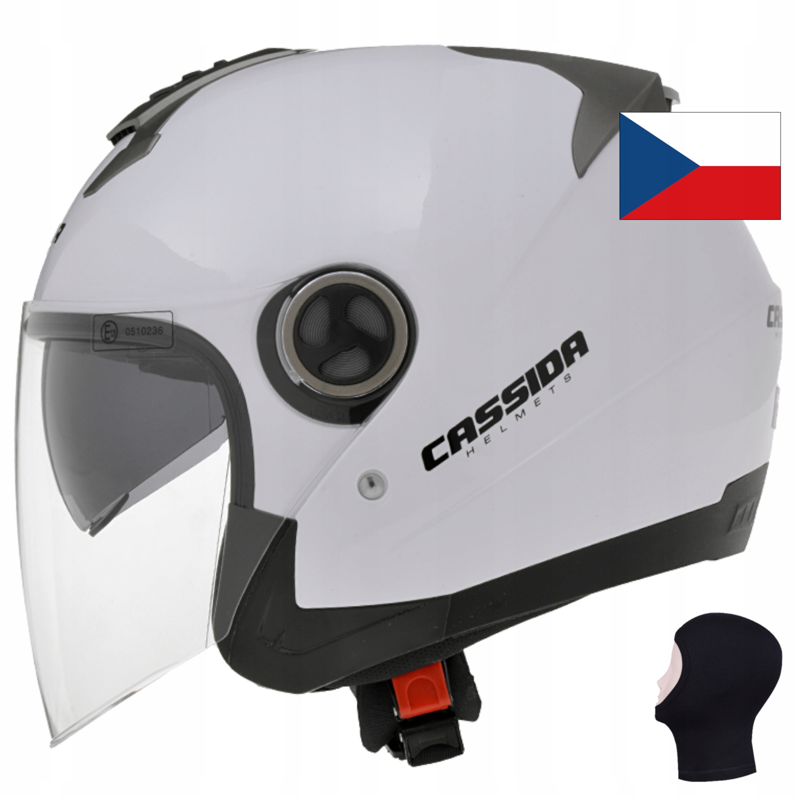 KASK MOTOCYKLOWY MAGNUM JET CASSIDA + KOMINIARKA S