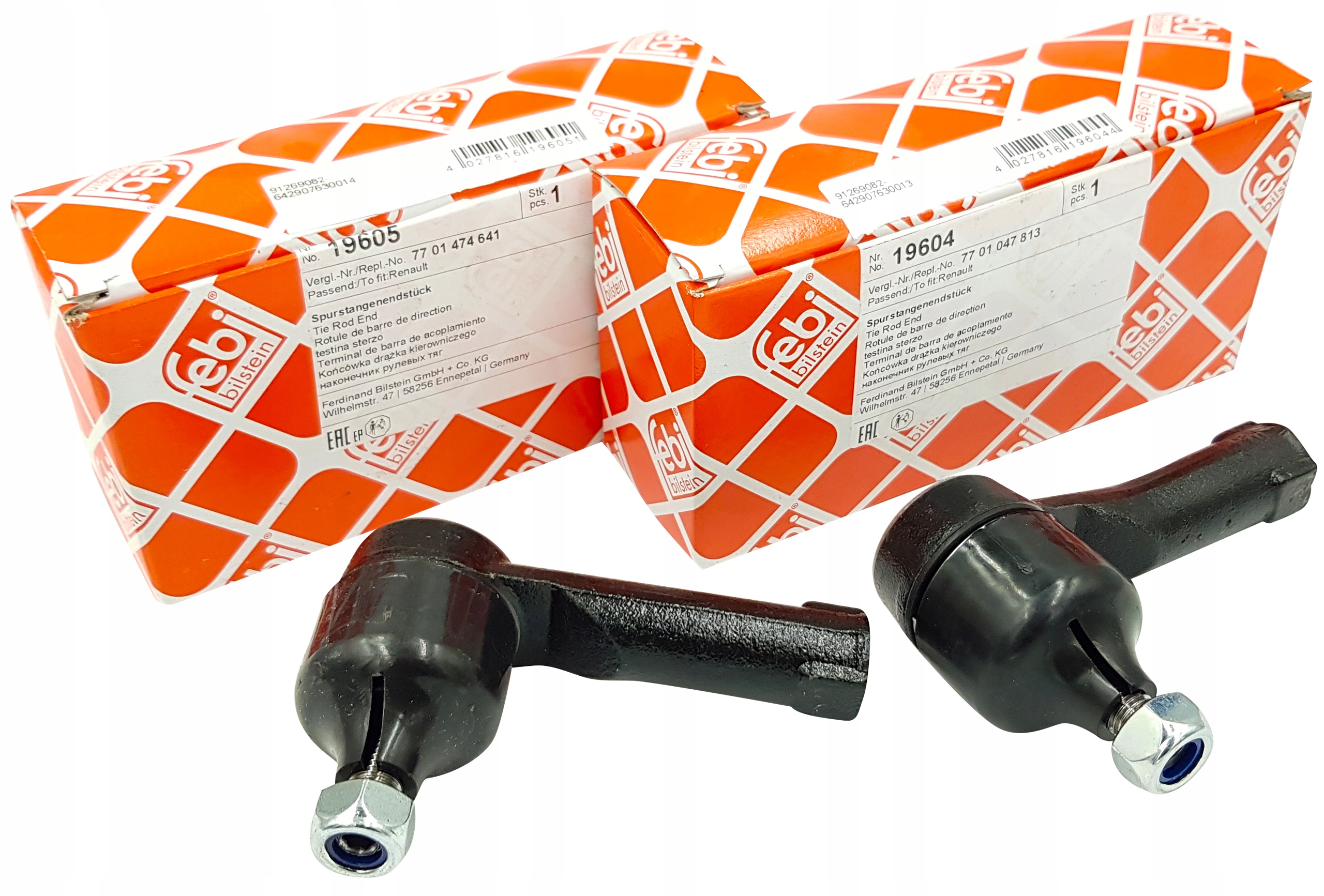 KOŃCÓWKA DRĄŻKA x2 FEBI DO RENAULT MEGANE SCENIC I