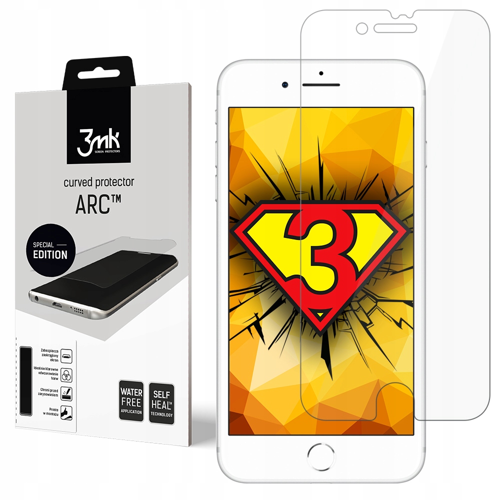 

Folia 3mk Arc Se iPhone 8 Łatwy montaż Max Ochrona