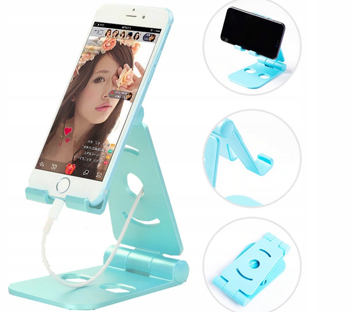 PODSTAWKA POD TELEFON ,uchwyt,stojak, regulowana Kolor biały