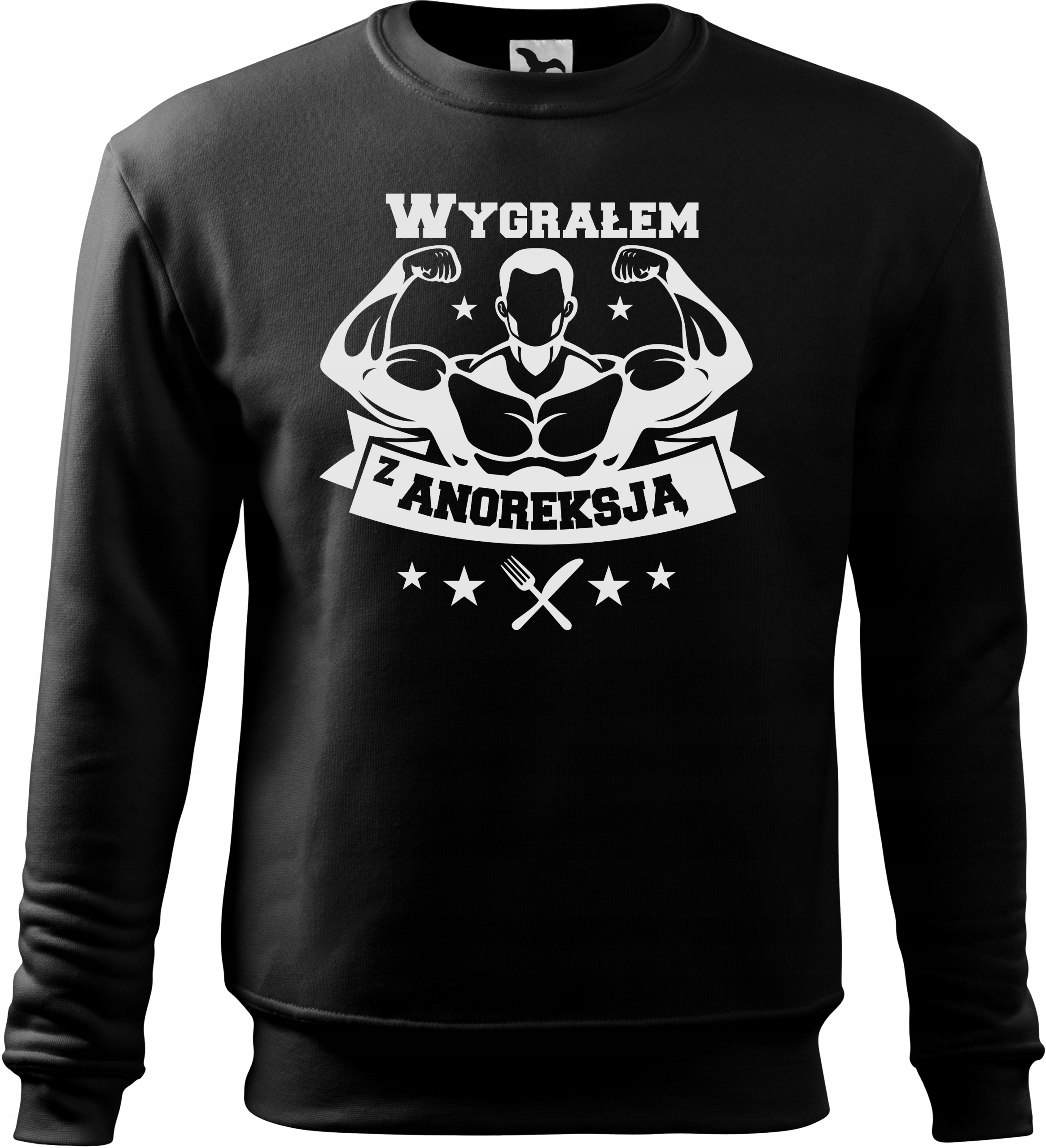 

Bluza Zabawny Nadruk Prezent Wygrałem z Anoreksją
