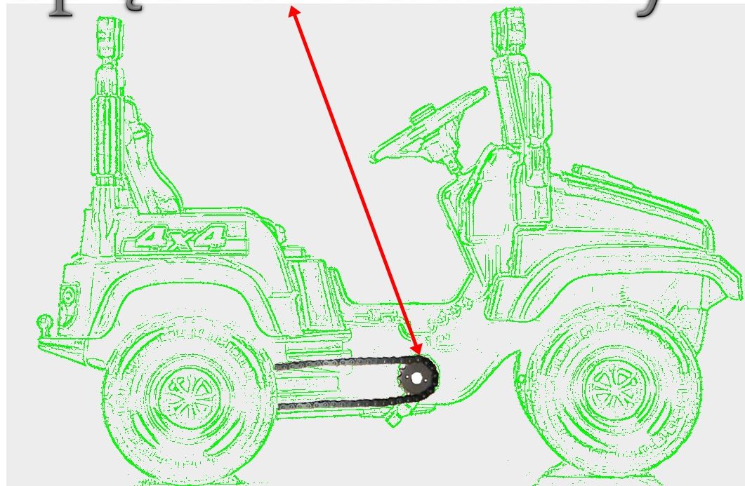 samochód terenowy duży jeep na pedały — 11