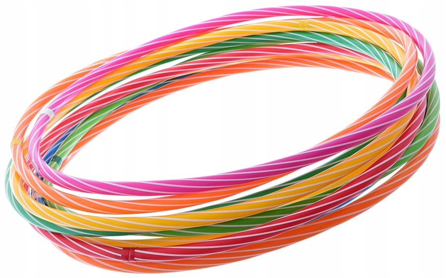 HULA HOP 50 CM KOŁO OBRĘCZ FITNESS AEROBIK TRENING Kolor dominujący odcienie zieleni