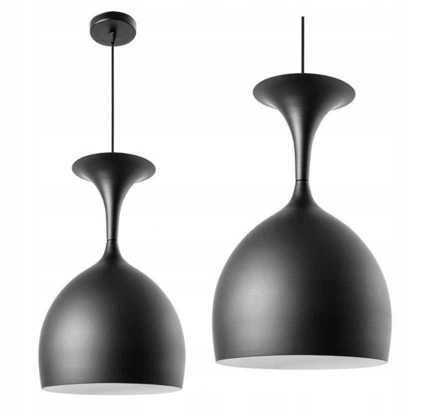 

Lampa Sufitowa Wisząca Metal Klosz Kielich Kolory
