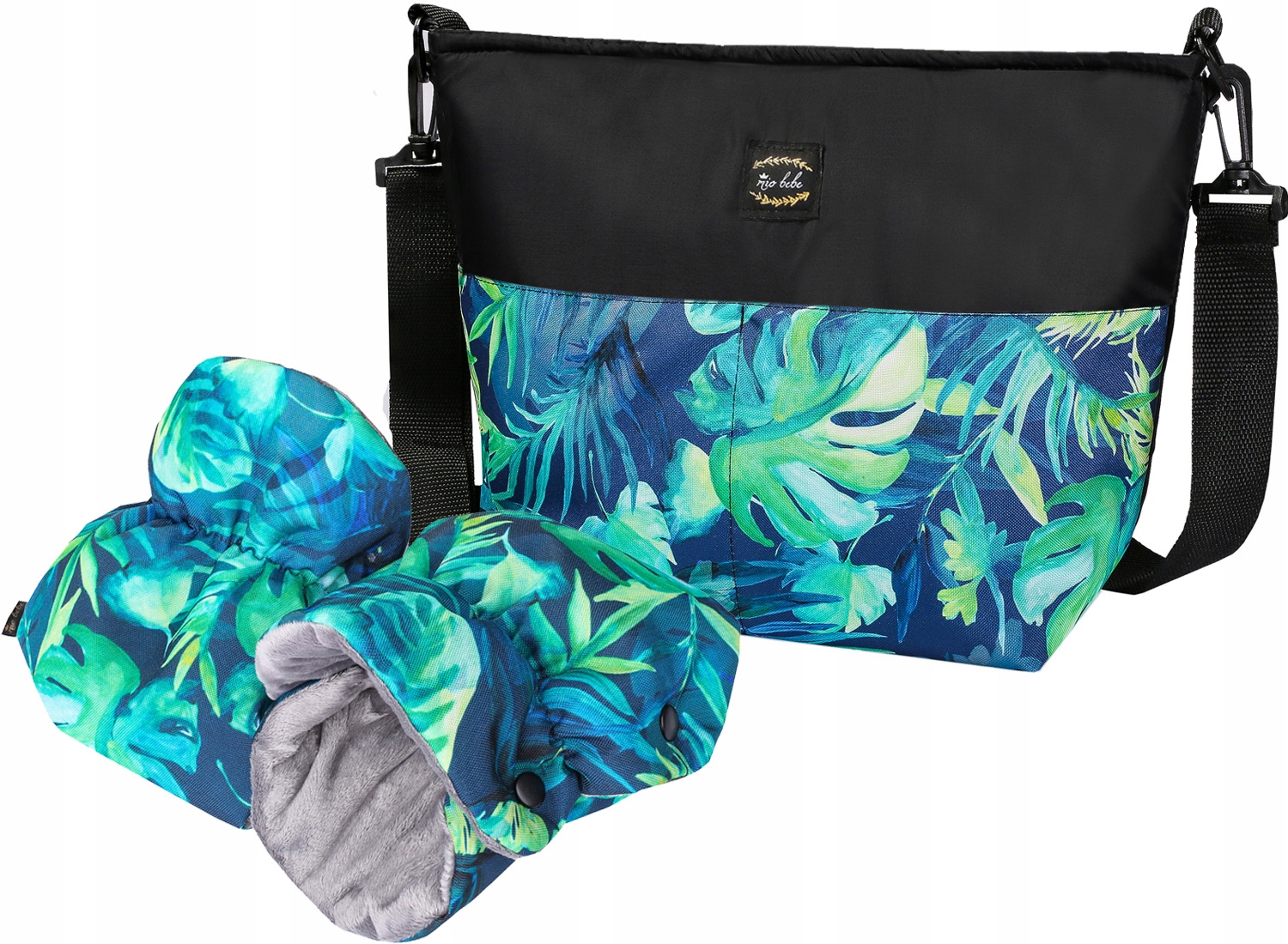 Mio bebe TORBA i MUFKI z pluszem na WÓZEK sanki