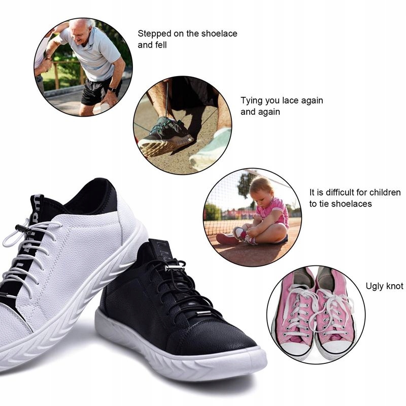 SZNUROWADŁA ELASTYCZNE ZE ŚCIĄGACZEM dla dzieci Marka Inna marka