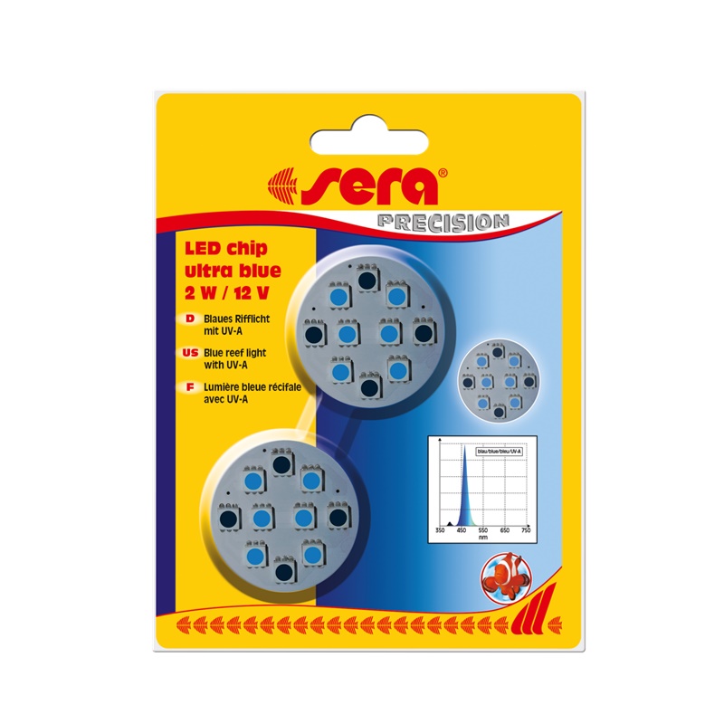 Levně Led diody čip ultra modré 2 W 12 V, 2 ks/OPAK