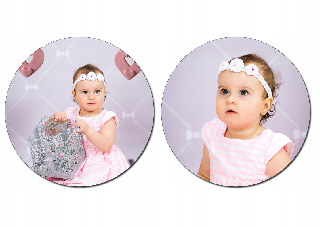 Foto Naklejki z Twoim zdjęciem 2 x koło 85 mm