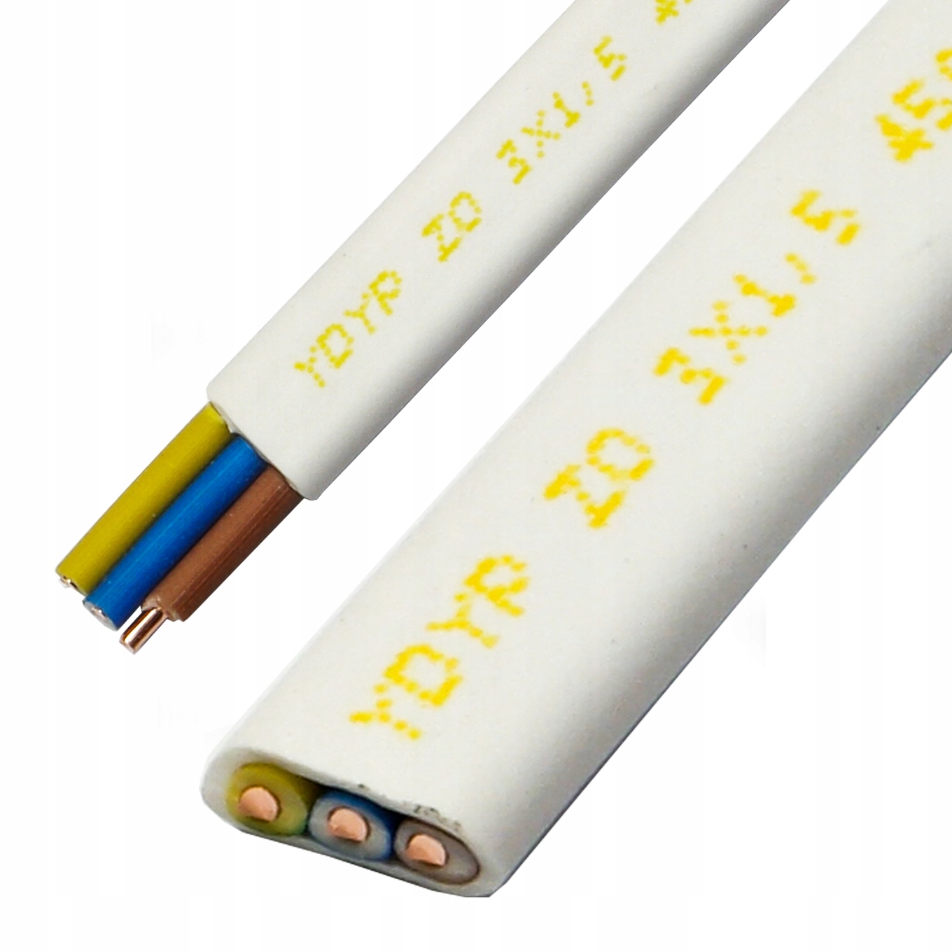 

Przewód YDYp 3x1,5 mm Cu 750V 1m 230V