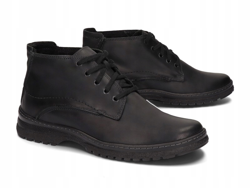 BUTY OCIEPLONE POLSKIE SKÓRA TRAPER 417 CZ 45 Kod producenta 417