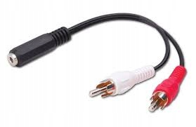 

Przejciowka jack 3,5GNIAZDO na 2RCA(cinch)WTYK