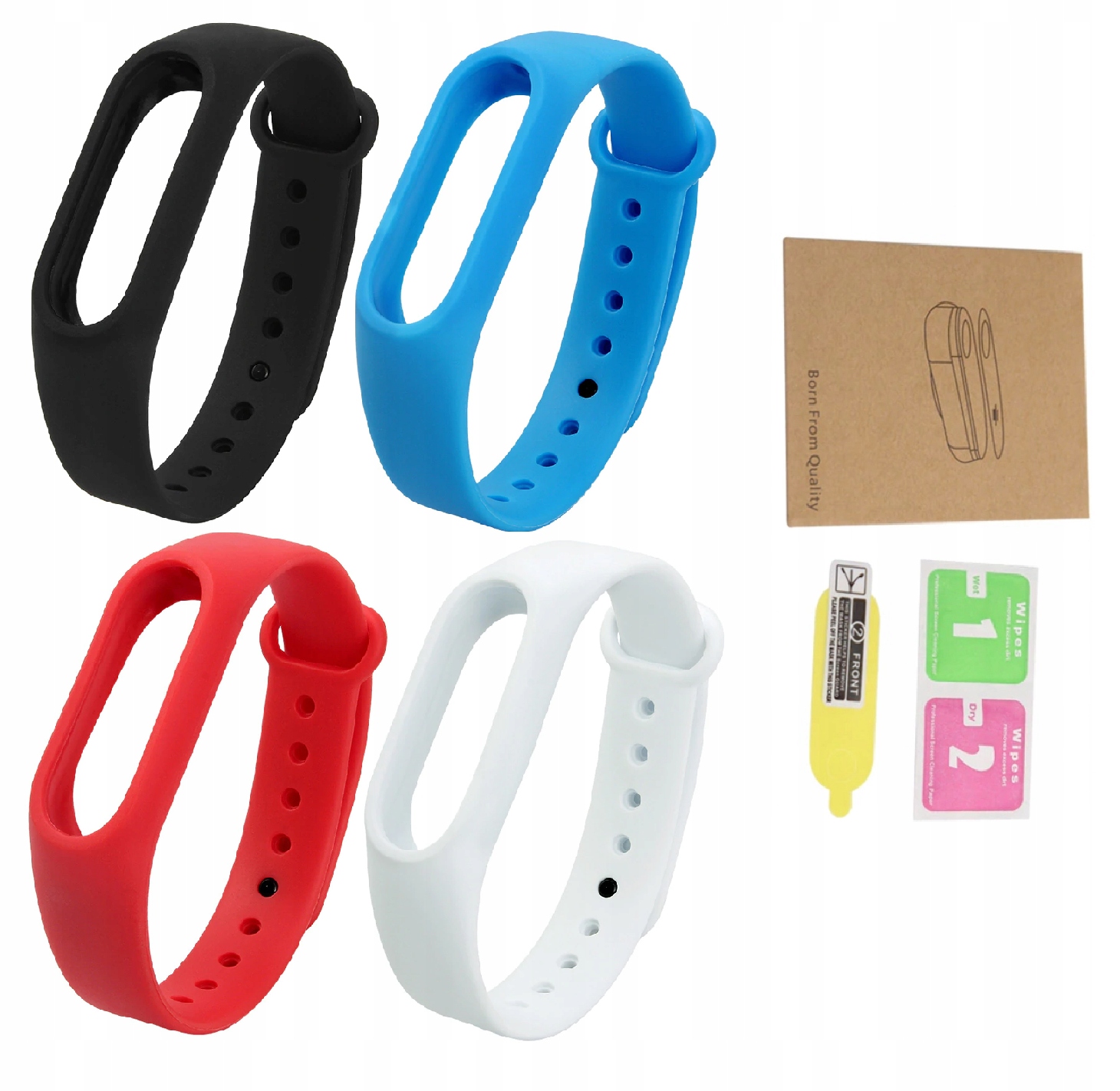 

Xiaomi Miband 2 Opaska MI Band 4SZT+FOLIA Pasek
