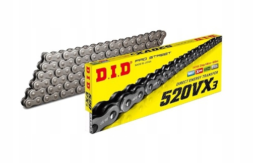 

Łańcuch Napędowy DID 520 VX3 X-ring 114 ogniw