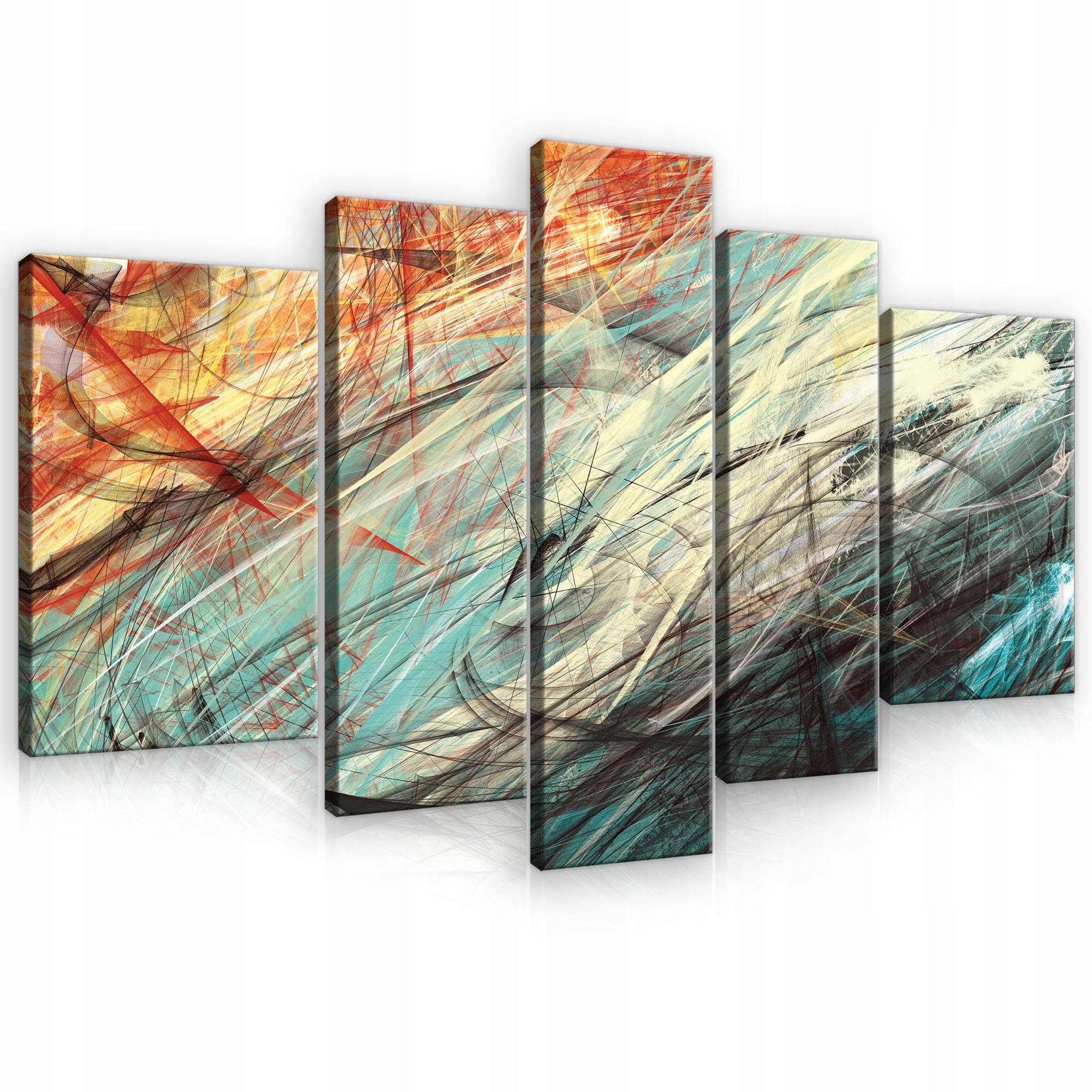 Barevný Obraz 5 Částí Velký Na Plátně Stěna Ložnice Obývací Pokoj 170x100