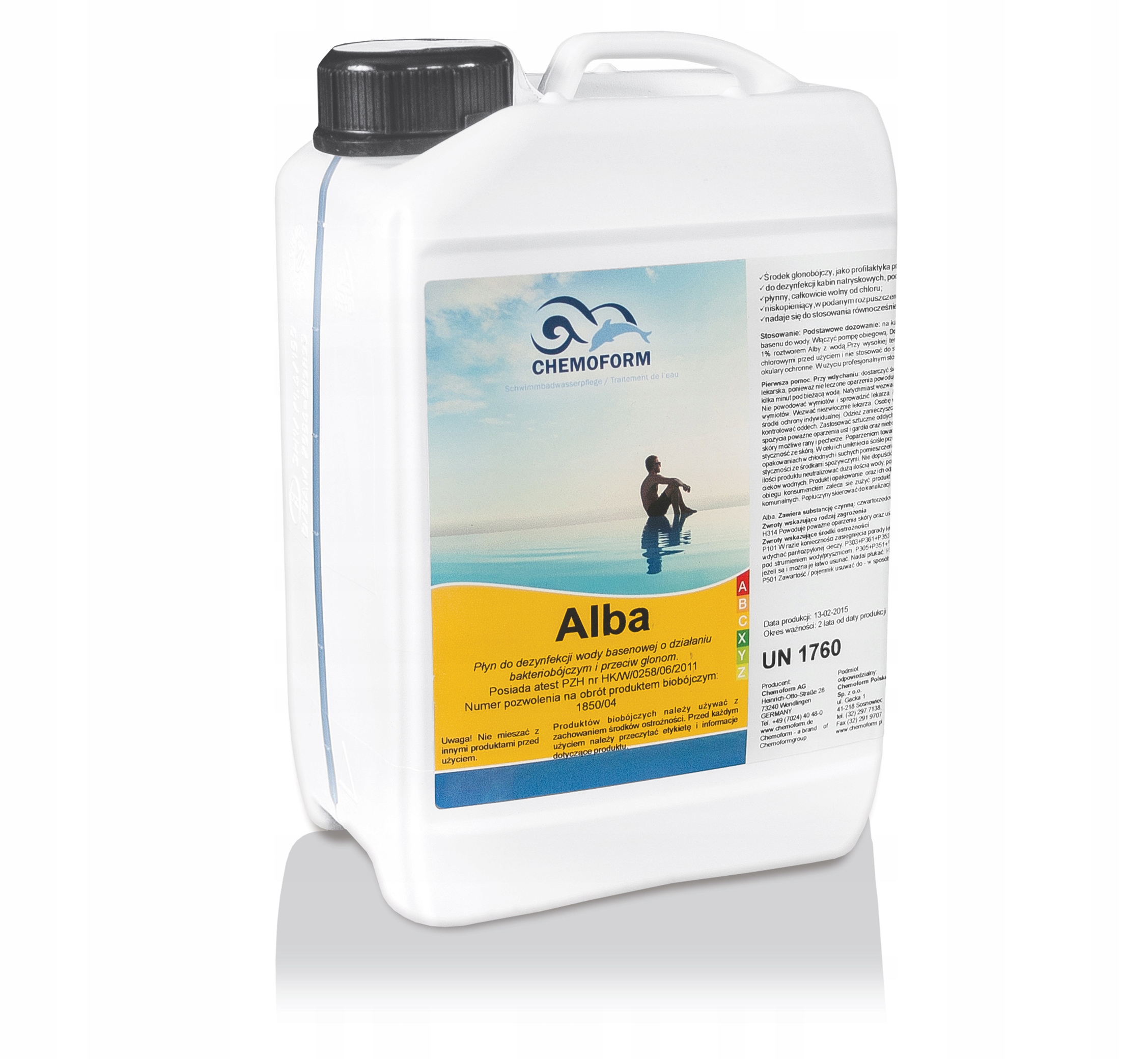 

Antyglon Chemia na Glony Basenu Alba Chemoform 3L