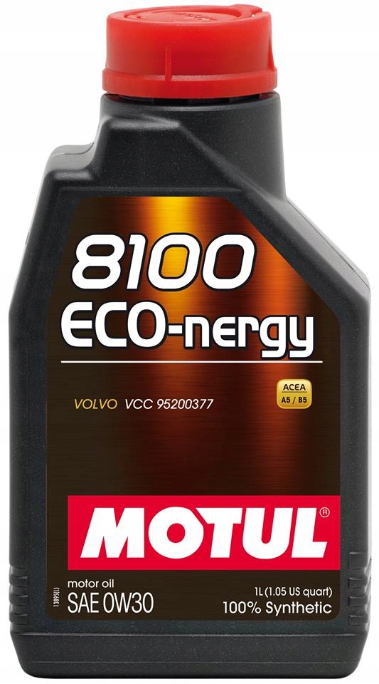 

Motul 8100 Eco-nergy 0W30 1L Volvo VCC 95200377