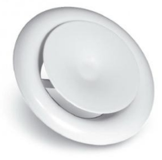 Anemostat nawiewny metalowy z ramką 200.