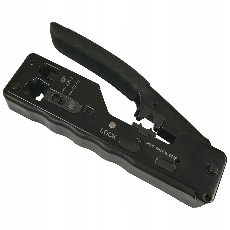 Zaciskarka złączy modularnych 6p4c 6p6c RJ11 RJ12 8p8c RJ45 ekranowanych