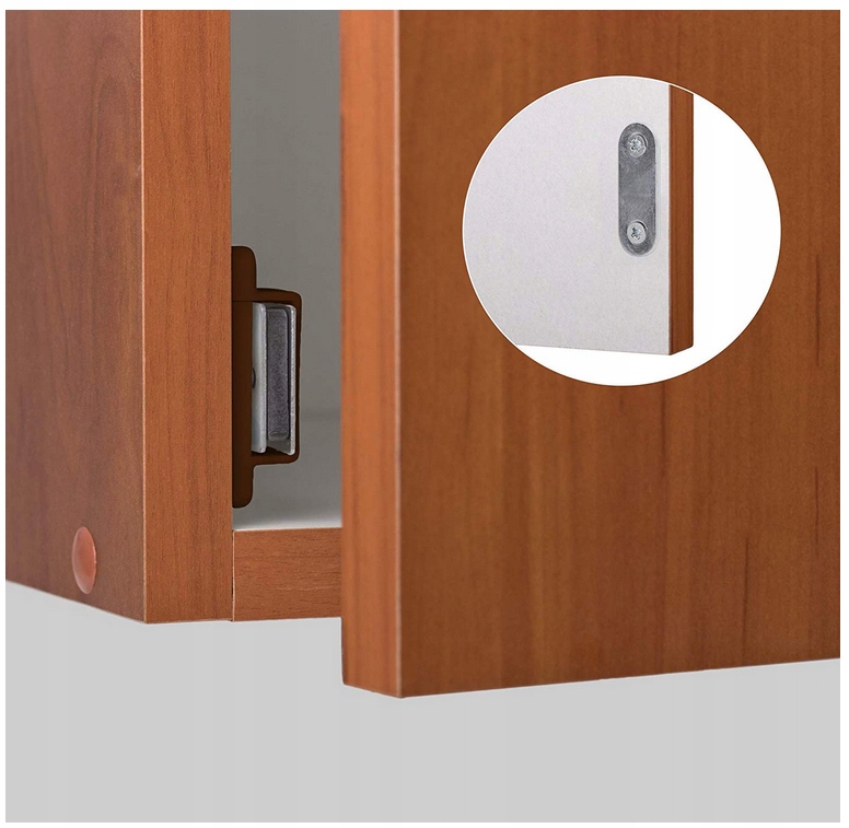 ZAMEK MAGNETYCZNY ZATRZASK MAGNES MEBLOWY BRĄZOWY Długość (mm) 0