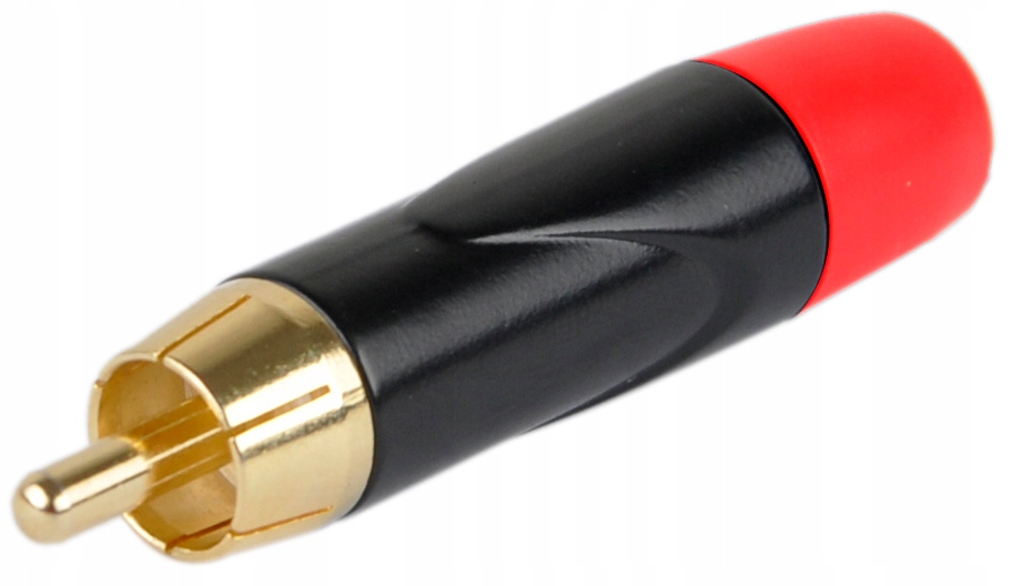 

Wtyk Złącze Rca Cinch Złocony Czerwony Rca-bg-r