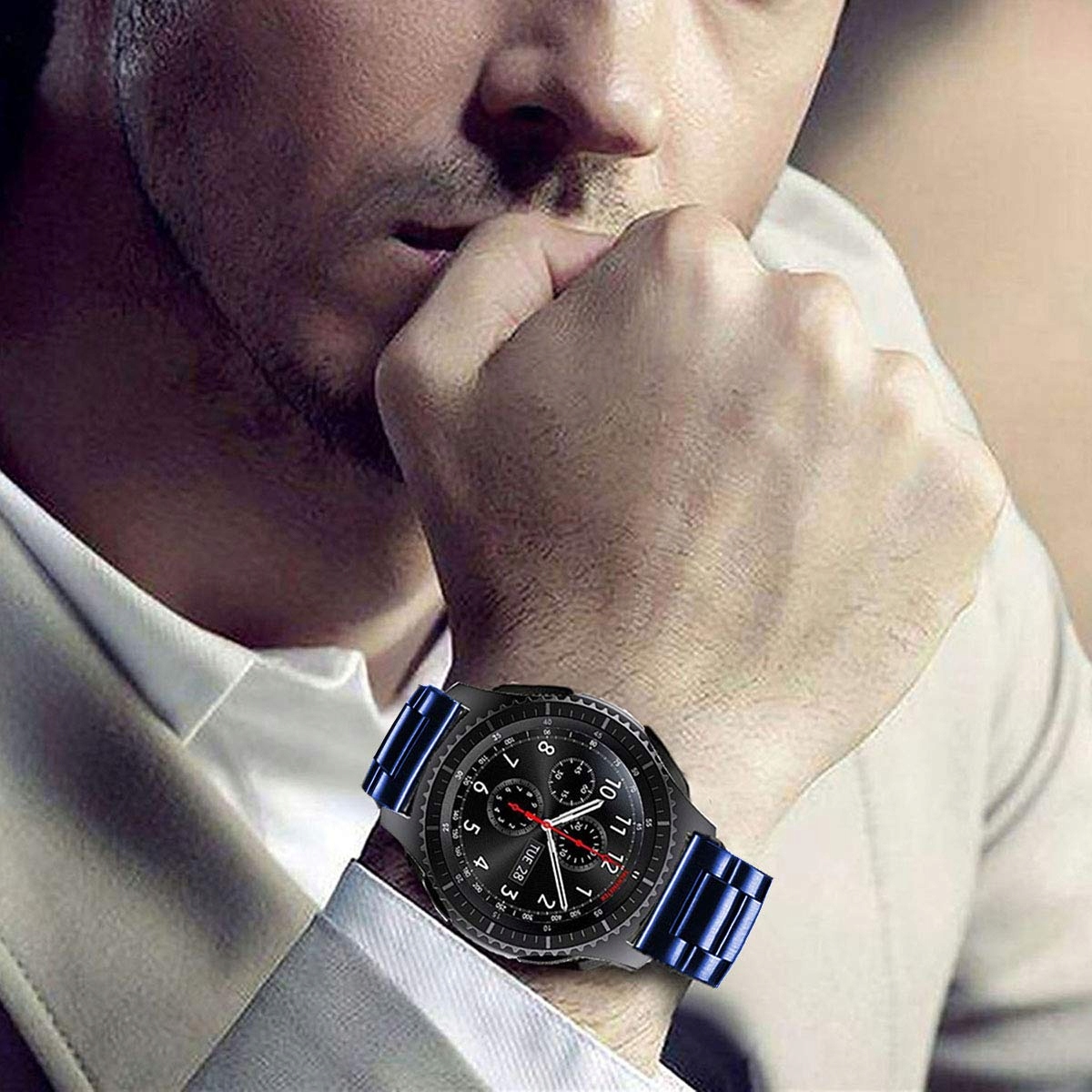 Как должен сидеть браслет часов. Ремешок для Samsung Galaxy watch 46мм. Галакси вотч 3 45мм мужские. Браслет для Samsung Galaxy watch 4 Classic. Браслет для часов самсунг вотч 46мм.