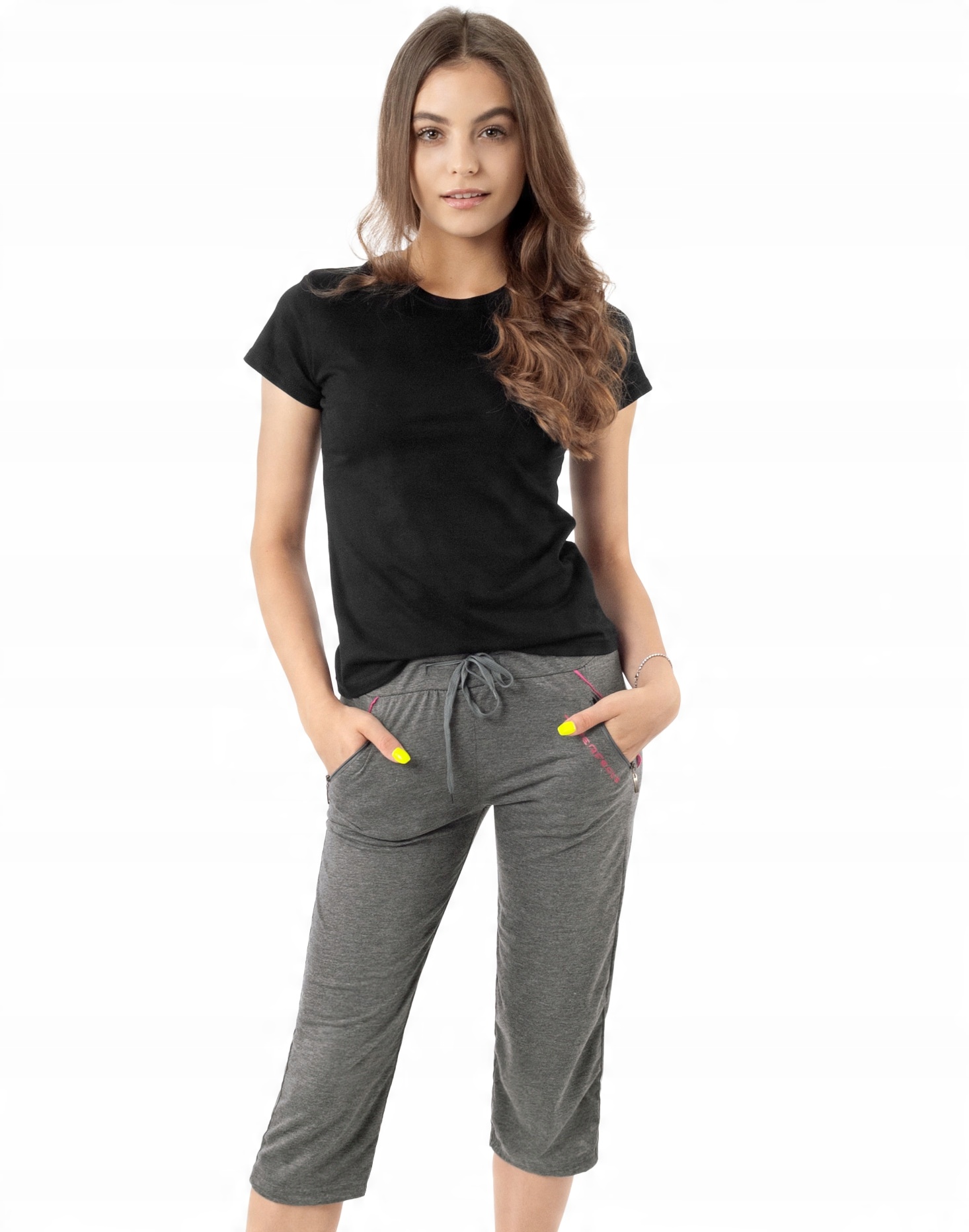 

Rybaczki Capri Krótkie Spodenki Damskie 815-01 r L