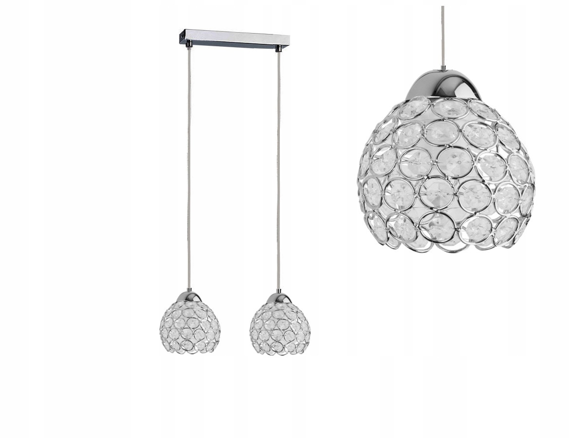 LAMPA,PLAFON,SUFITOWA, KRYSZTAŁKI,KRYSZTAŁ-2 linka