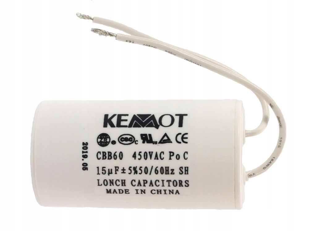 Kondensator 7. 5uF 450V do silników jednofazowych Rebel Electronics