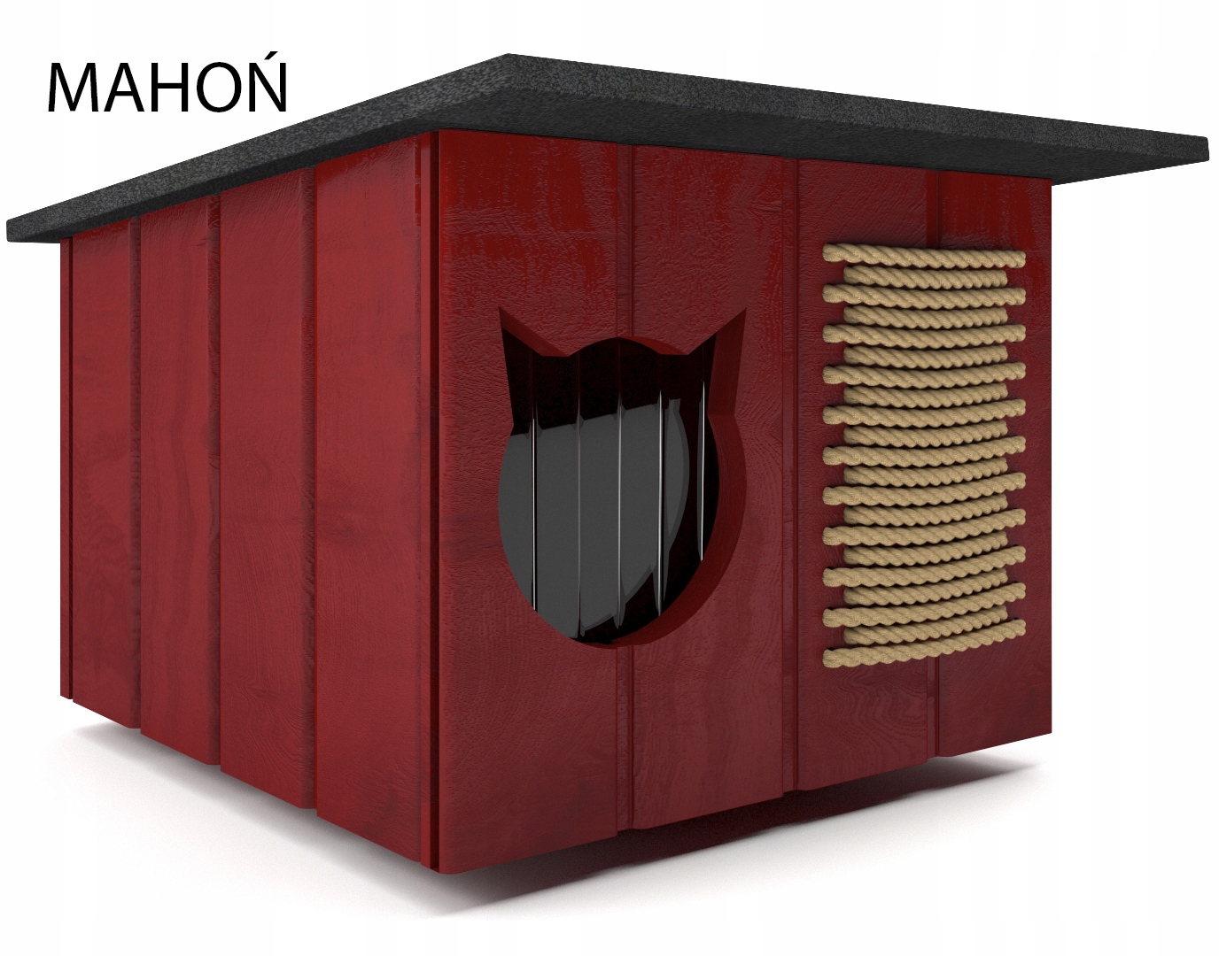 УТЕПЛЕННЫЙ ЖИЛОЙ КОШАЧИЙ ДОМ ДРАПАК Вид кошачьей будки