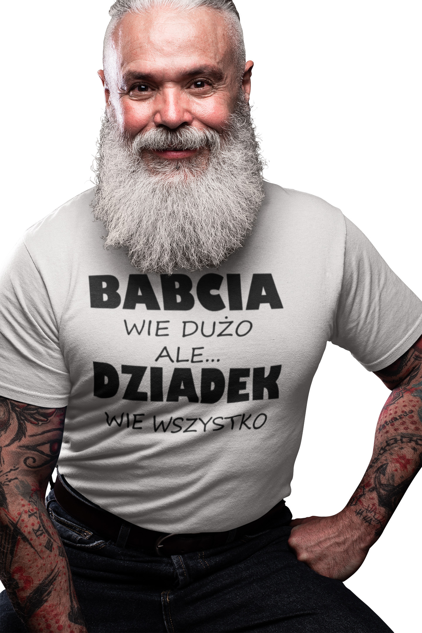 

Zabawna Koszulka Dla Dziadka Dziadek Wie Wszystko